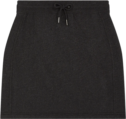 EP343-SUBLHE4 - Sweat Skirt - Sueded Black Heather