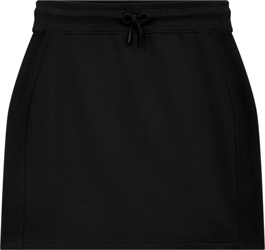 EP343-SUBL1 - Sweat Skirt - Sueded Black