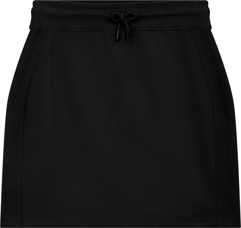 EP343-SUBL2 - Sweat Skirt - Sueded Black