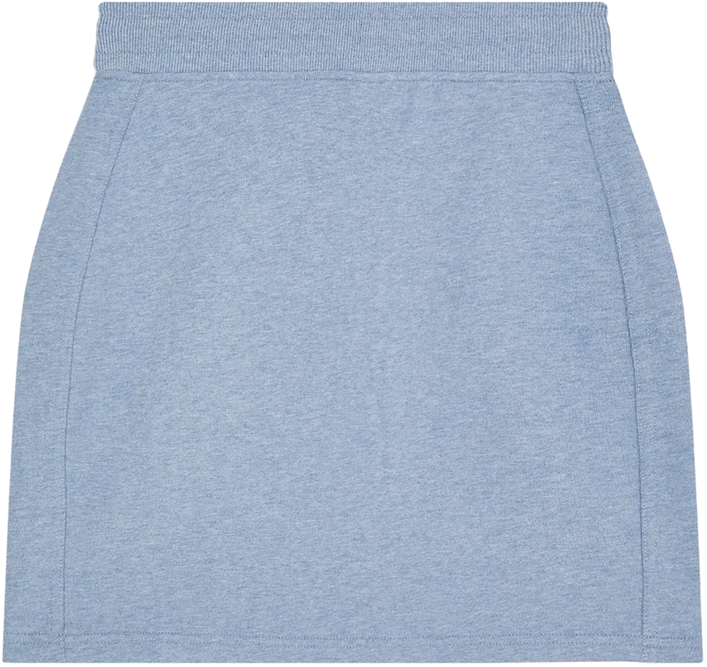 EP343-SULBHE5 - Sweat Skirt - Sueded Light Blue Heather