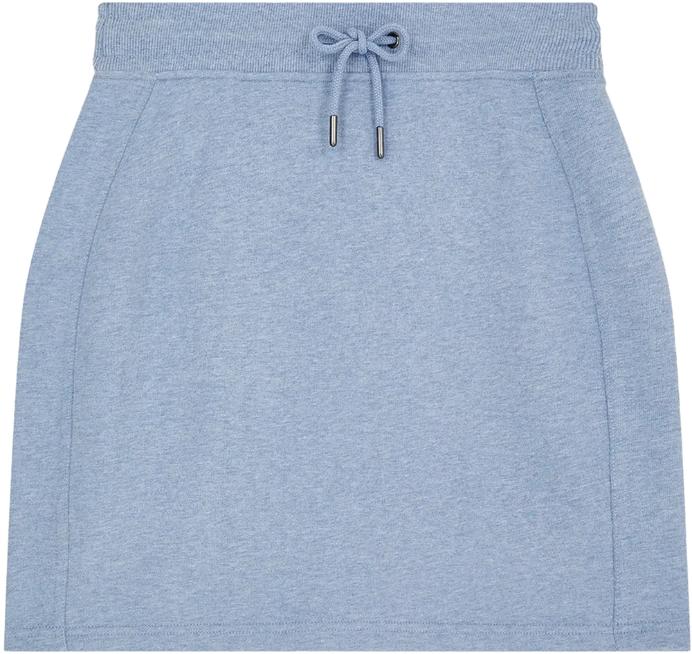 EP343-SULBHE4 - Sweat Skirt - Sueded Light Blue Heather