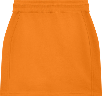 EP343-SUOR2 - Sweat Skirt - Sueded Orange