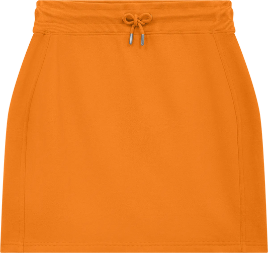 EP343-SUOR5 - Sweat Skirt - Sueded Orange