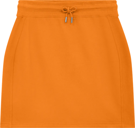 EP343-SUOR4 - Sweat Skirt - Sueded Orange