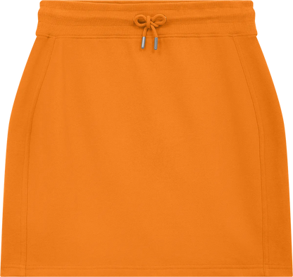 EP343-SUOR4 - Sweat Skirt - Sueded Orange