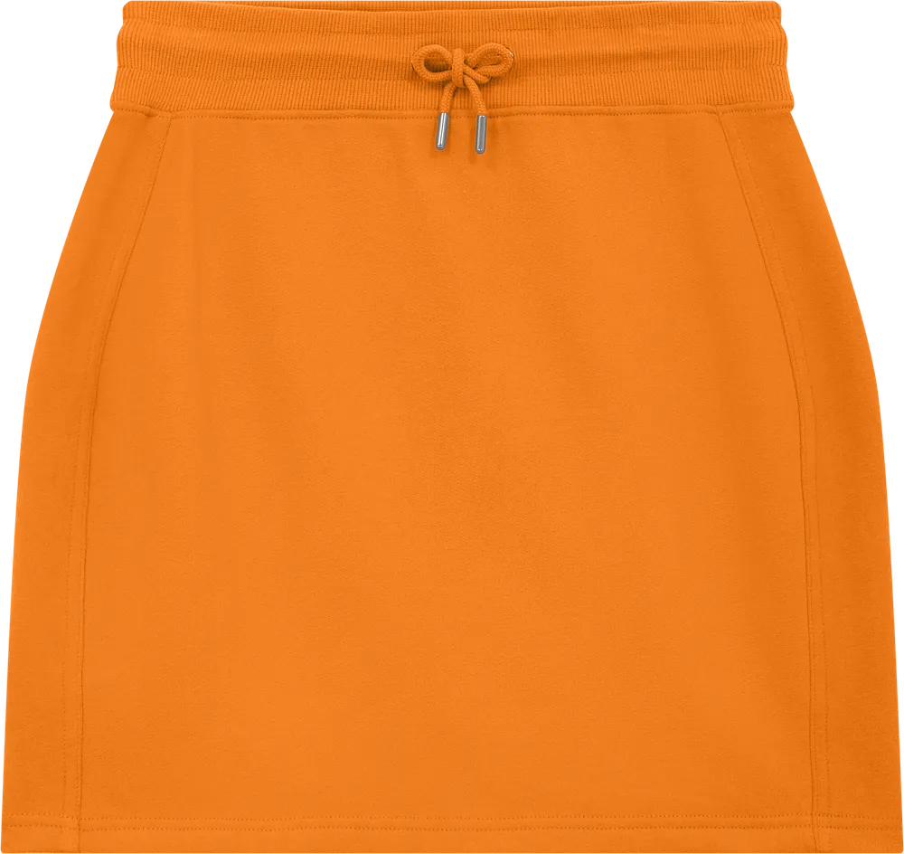 EP343-SUOR3 - Sweat Skirt - Sueded Orange