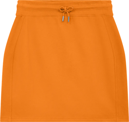 EP343-SUOR3 - Sweat Skirt - Sueded Orange