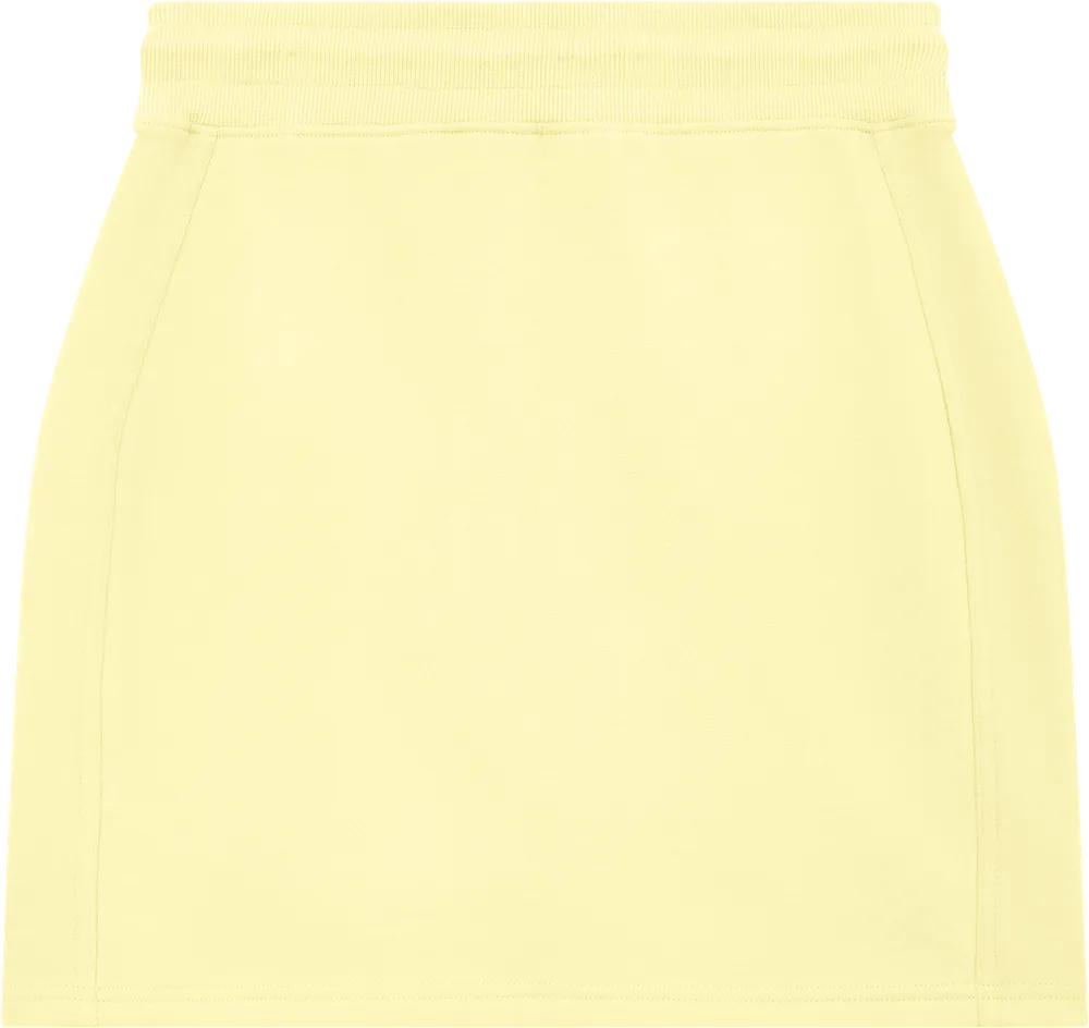 EP343-SUPLE5 - Sweat Skirt - Sueded Pale Lemon