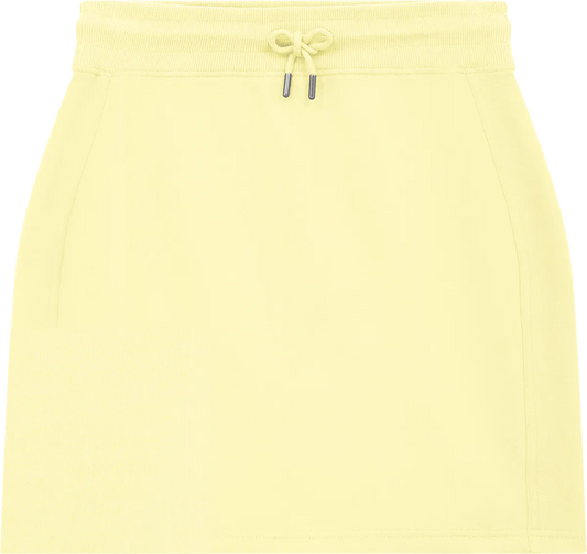 EP343-SUPLE2 - Earth Positive® Sweat Skirt - Sueded Pale Lemon