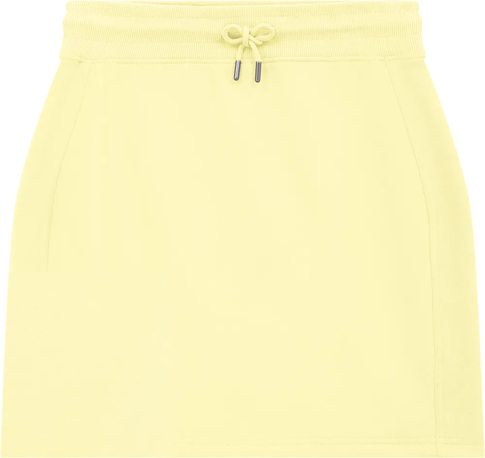 EP343-SUPLE3 - Sweat Skirt - Sueded Pale Lemon