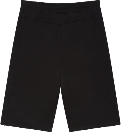 EP344-BL1 - Raw Hem Sweat Shorts - Black