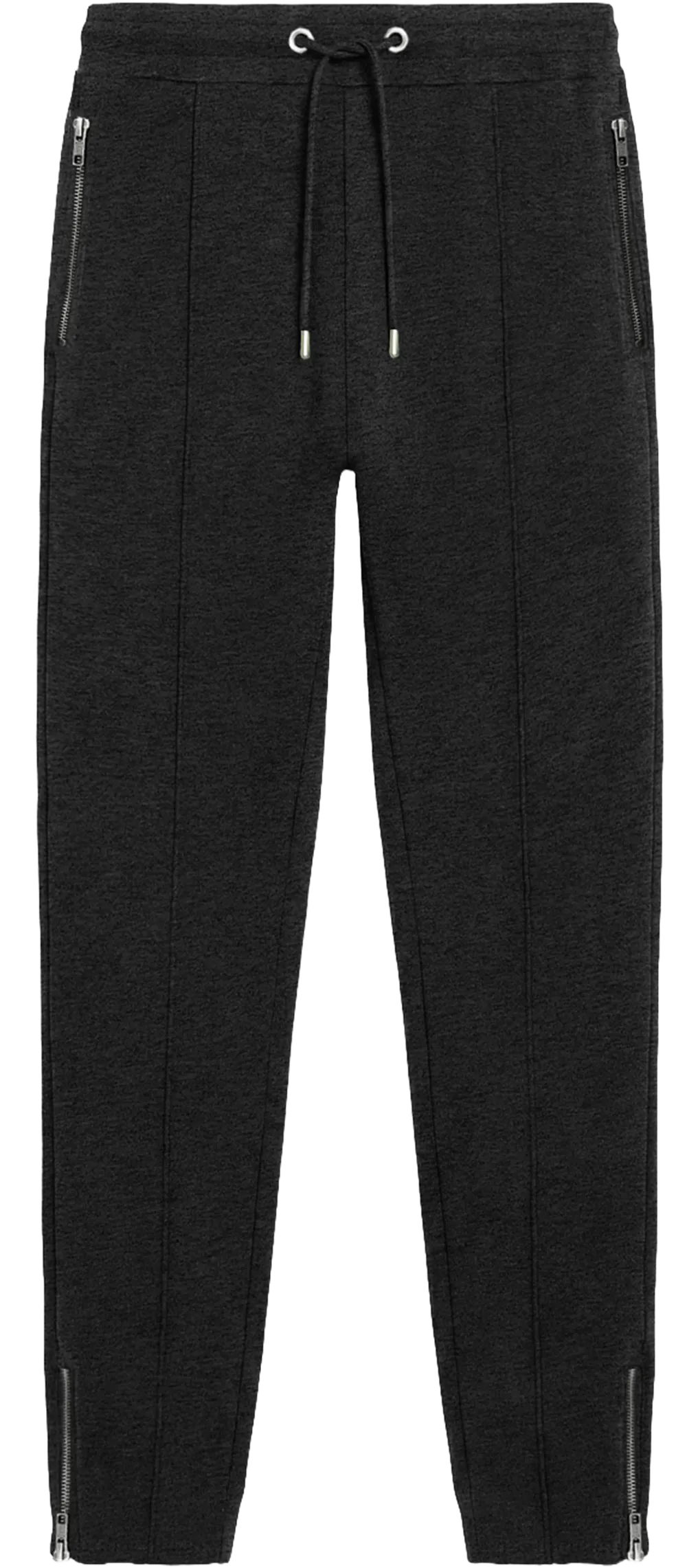 EP345-BLHE5 - Sweatpants with Zips - Black Heather