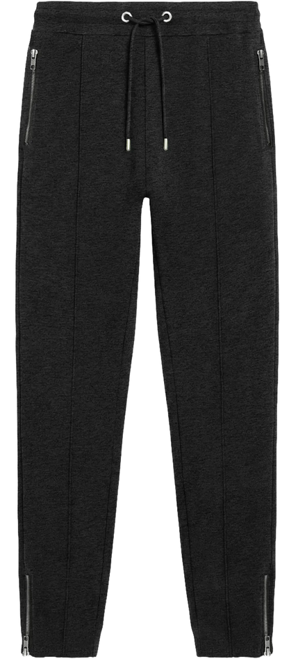 EP345-BLHE2 - Sweatpants with Zips - Black Heather