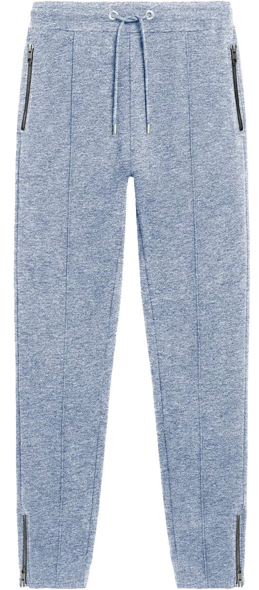 EP345-LBHE0 - Sweatpants with Zips - Light Blue Heather