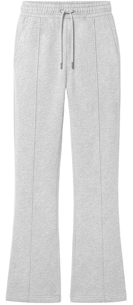 EP347-LHE0 - Women's Flared Leg Sweatpants - Light Heather