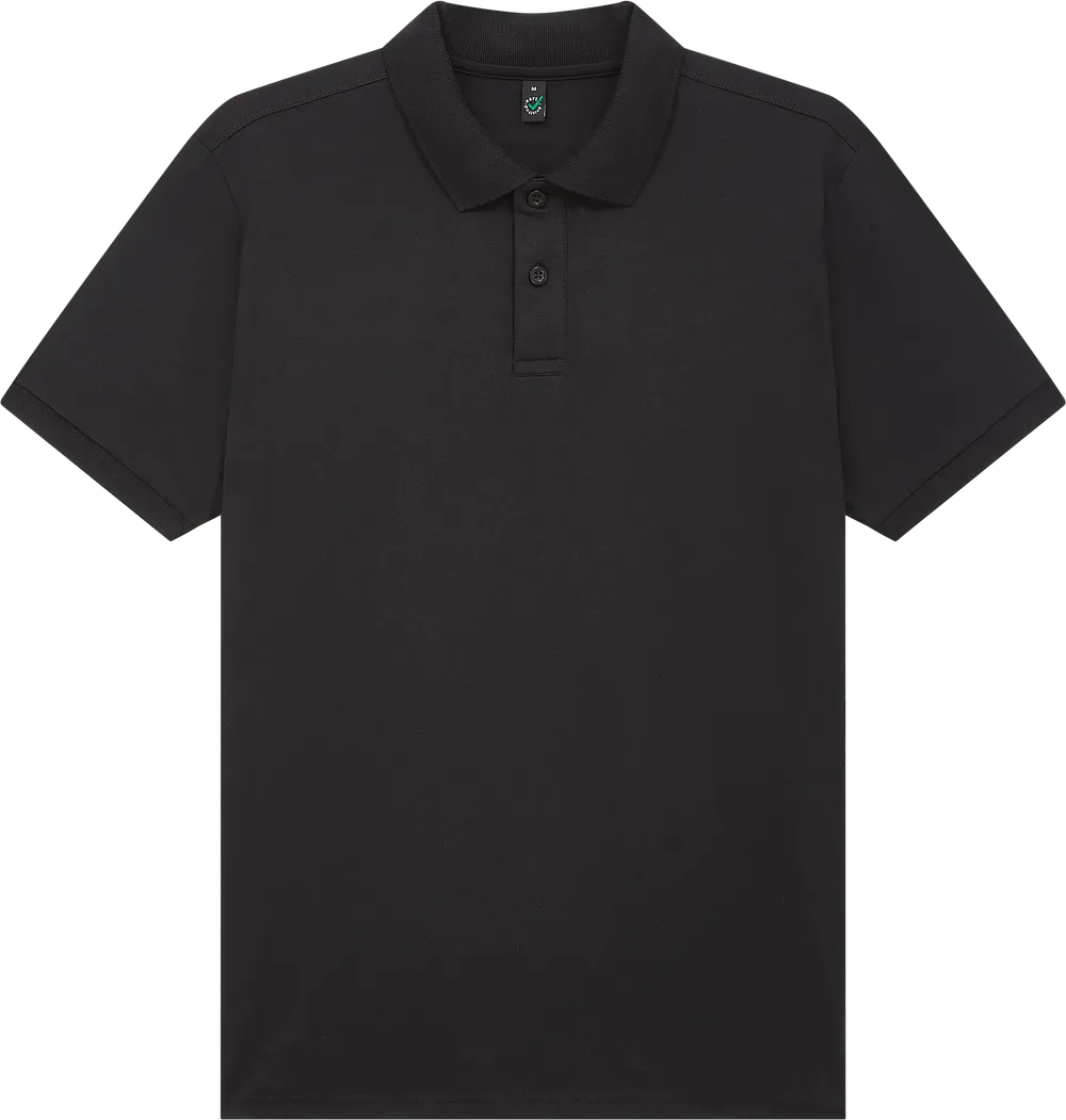 EP39-BL3 - Jersey Polo Shirt - Black