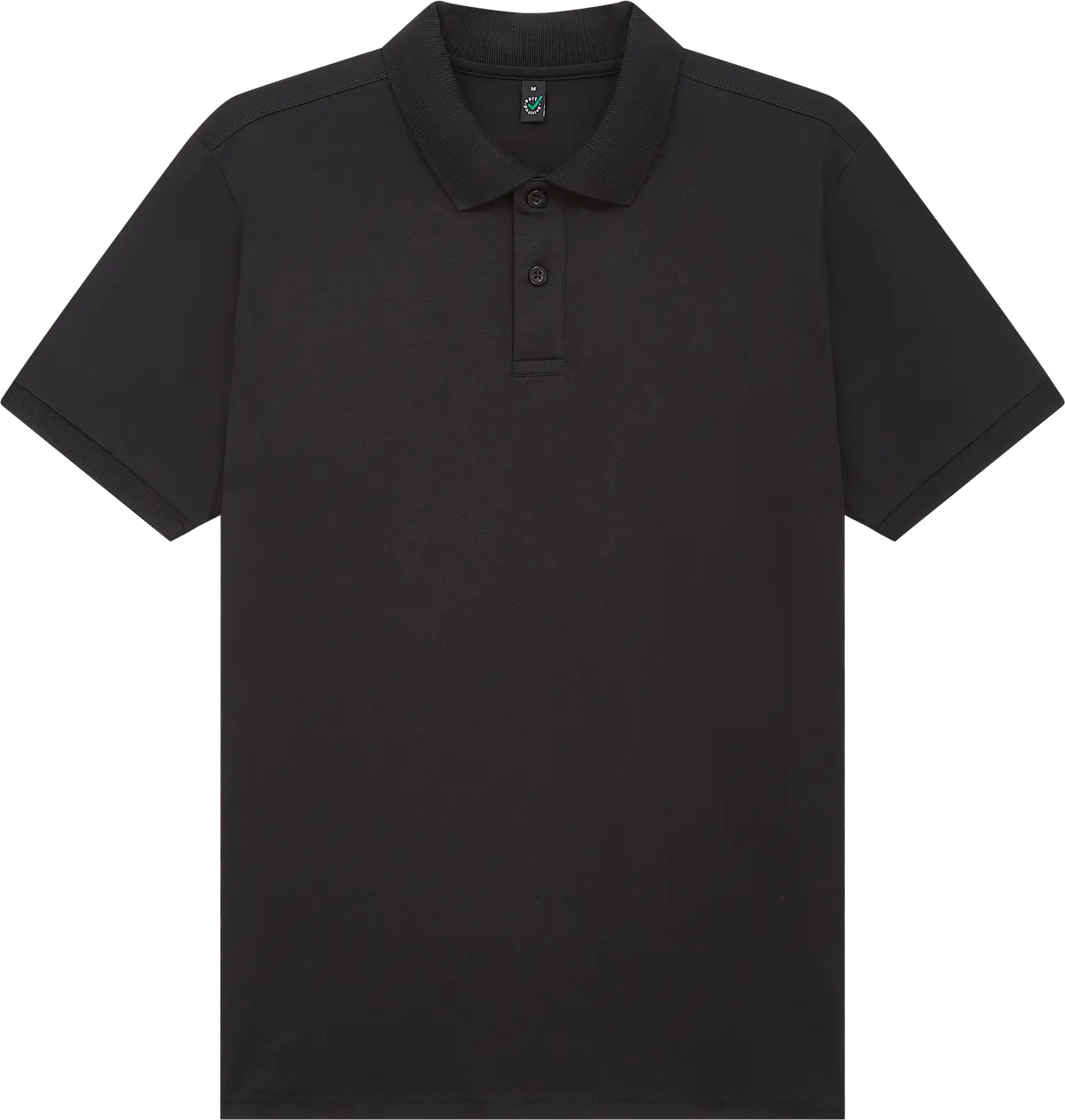 EP39-BL3 - Earth Positive® Jersey Polo Shirt - Black