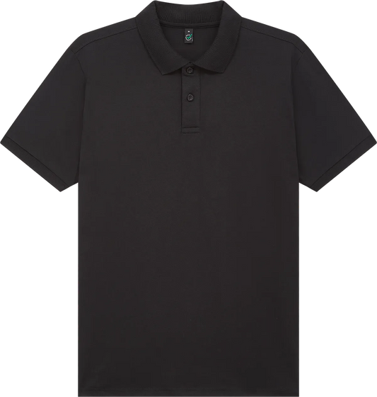 EP39-BL3 - Earth Positive® Jersey Polo Shirt - Black