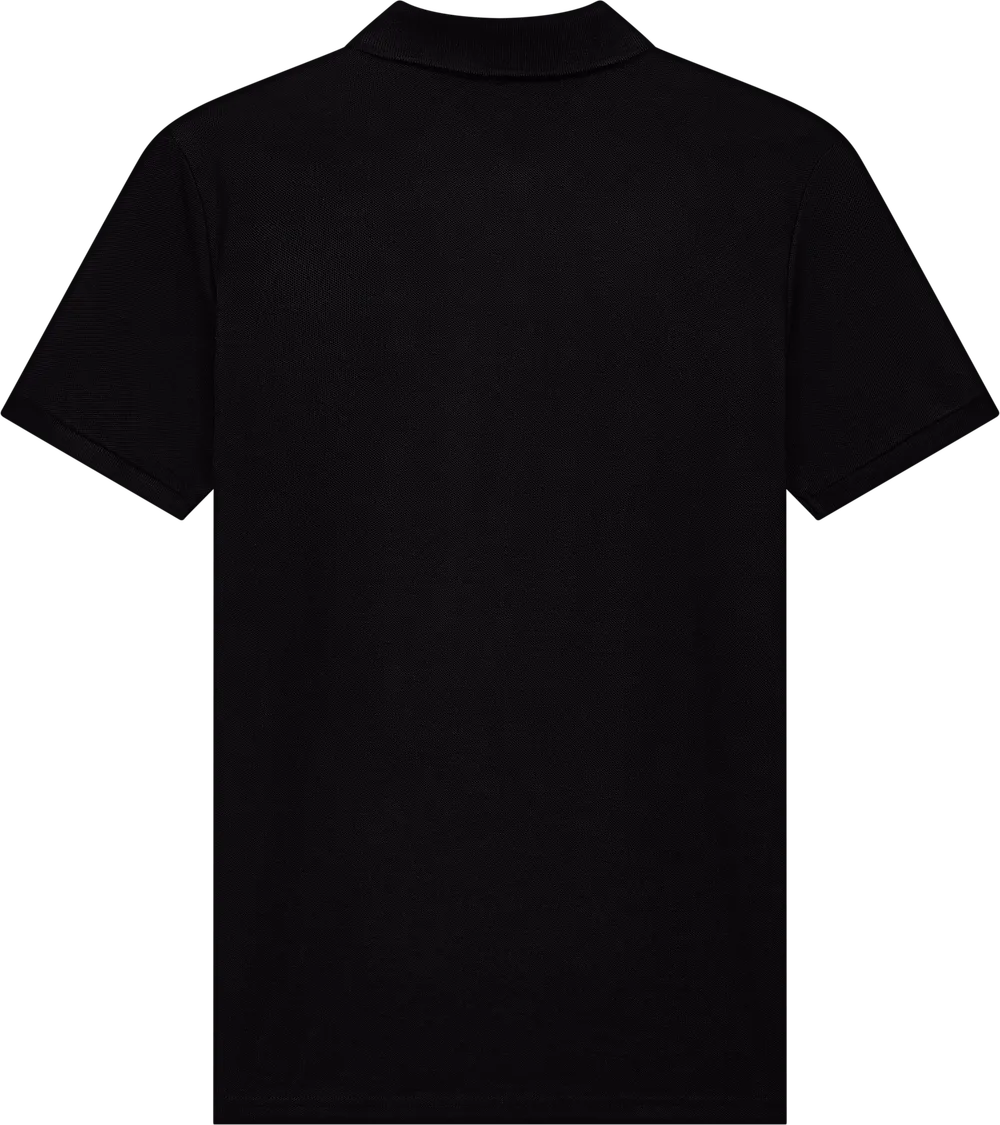 EP40-BL0 - Piqué Polo Shirt - Black