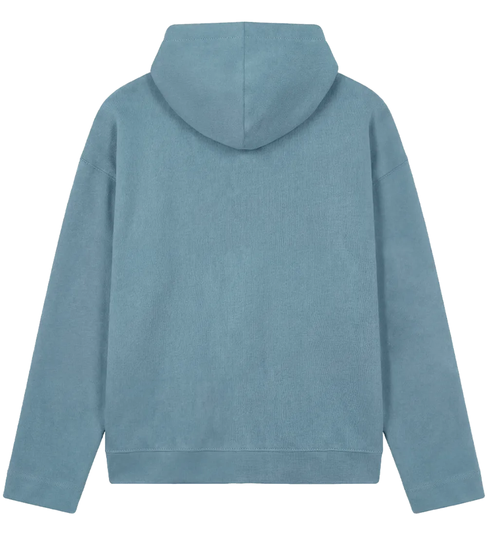 EP400-BD0 - Women's V-Neck Hoodie - Blue Dusk
