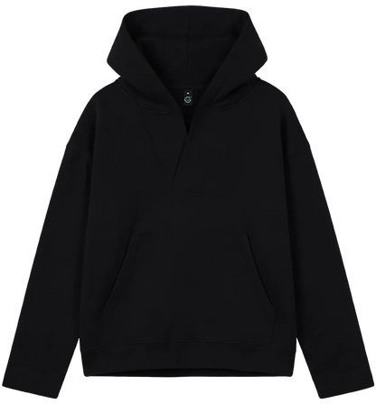 EP400-BL00 - Women's V-Neck Hoodie - Black
