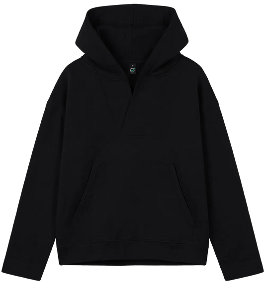 EP400-BL00 - Women's V-Neck Hoodie - Black