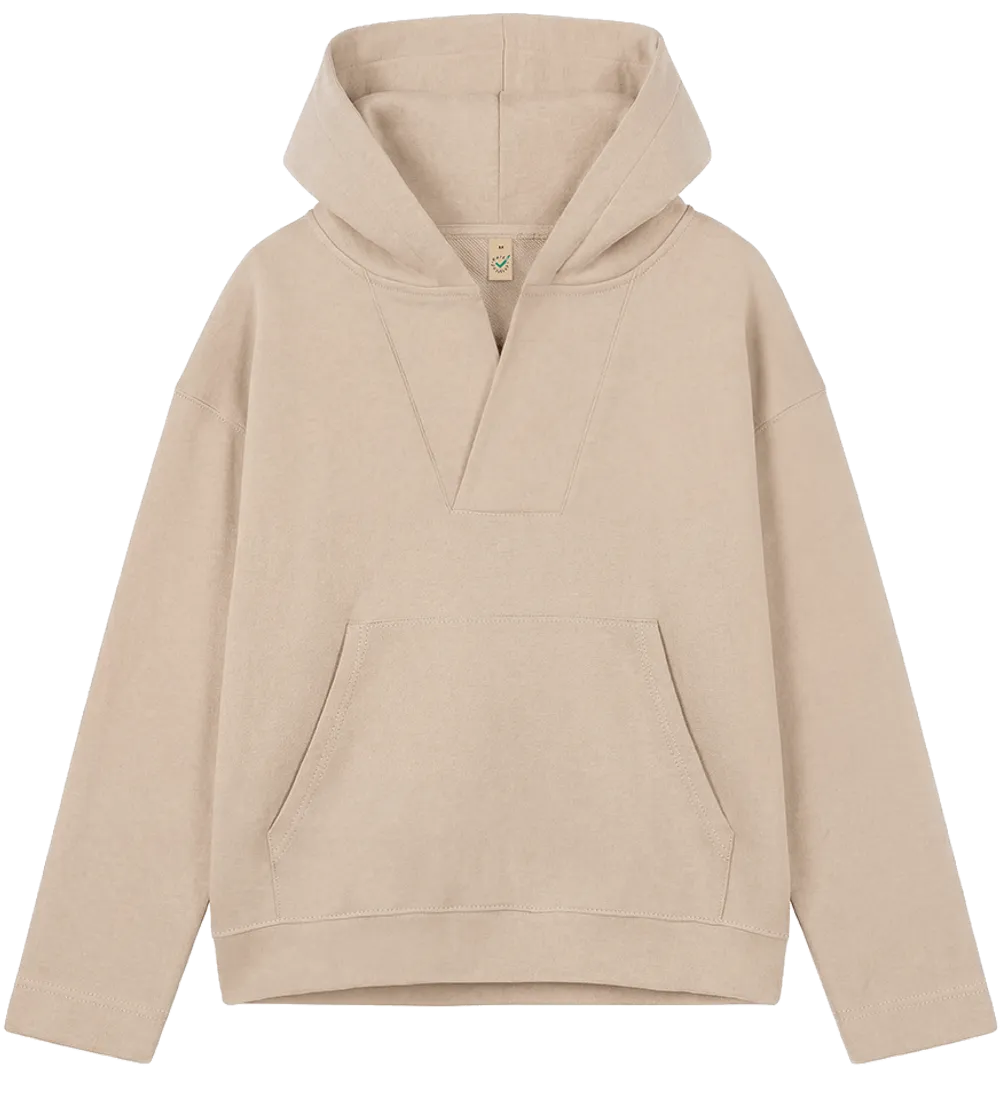 EP400-FA5 - Women's V-Neck Hoodie - Fawn