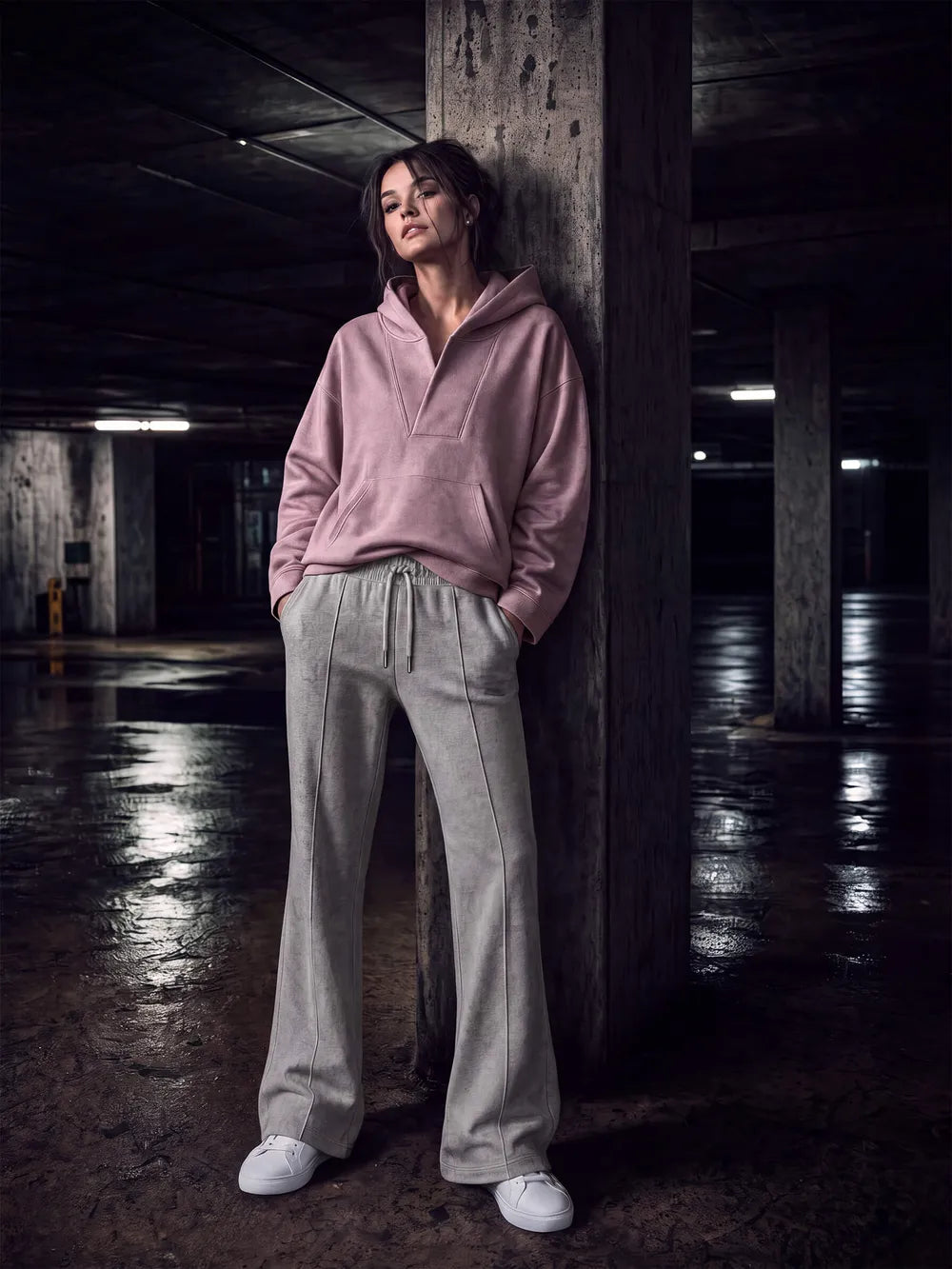 EP400 - Women's V-Neck Hoodie