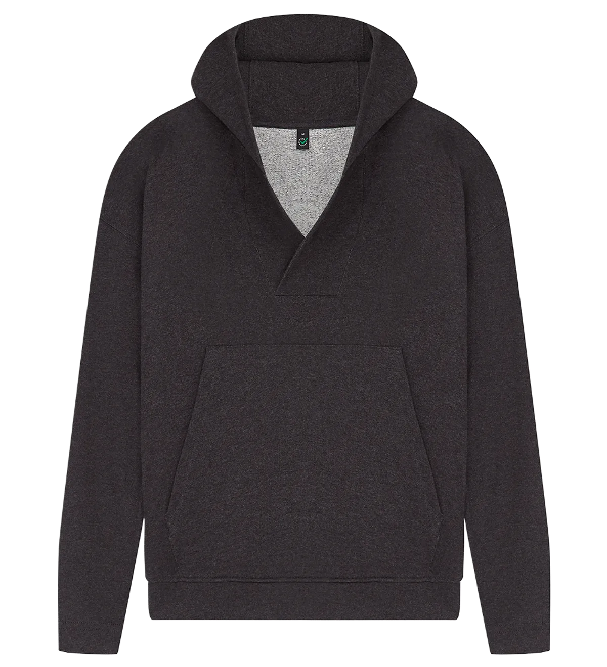 EP400-BLHE1 - Women's V-Neck Hoodie - Black Heather