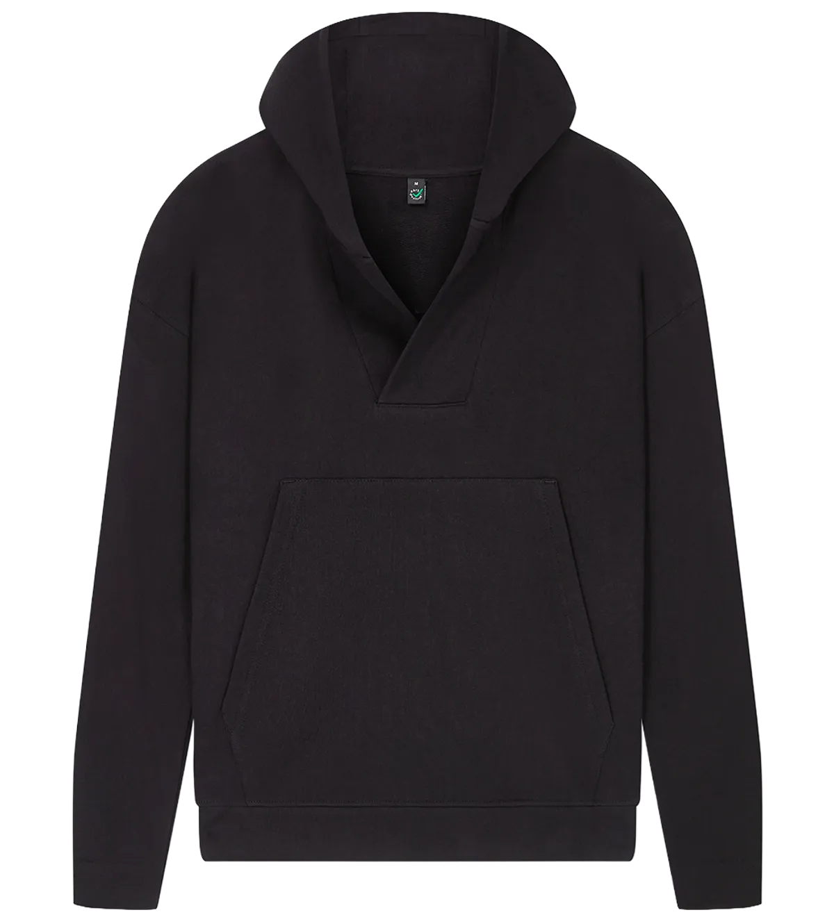 EP400-BL1 - Women's V-Neck Hoodie - Black