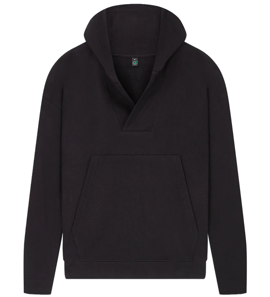 EP400-BL4 - Women's V-Neck Hoodie - Black