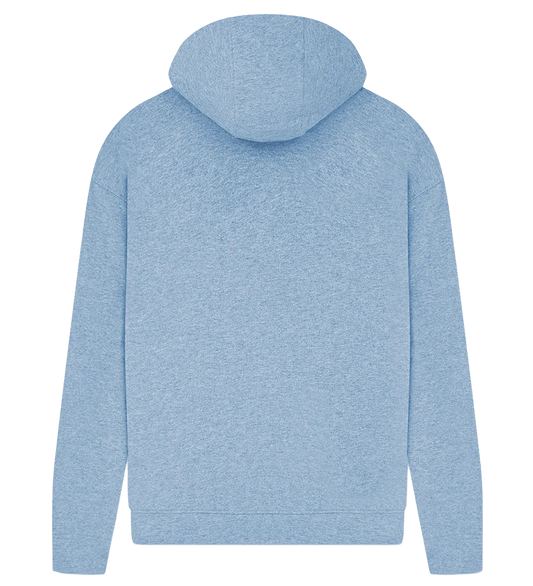 EP400-LBHE1 - Women's V-Neck Hoodie - Light Blue Heather