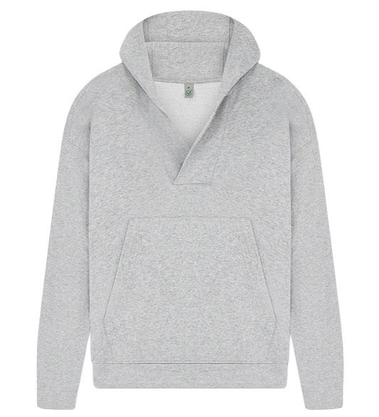 EP400-LHE4 - Women's V-Neck Hoodie - Light Heather