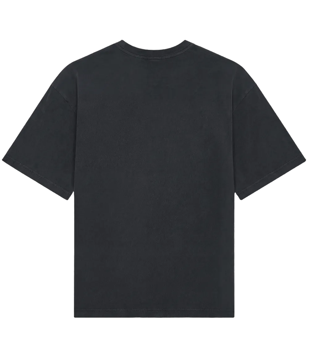 EP50-SBL0 - Heavy Boxy T-shirt - Stone Washed Black