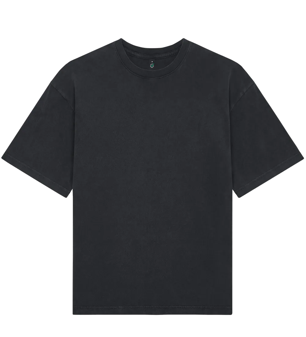 EP50-SBL0 - Heavy Boxy T-shirt - Stone Washed Black