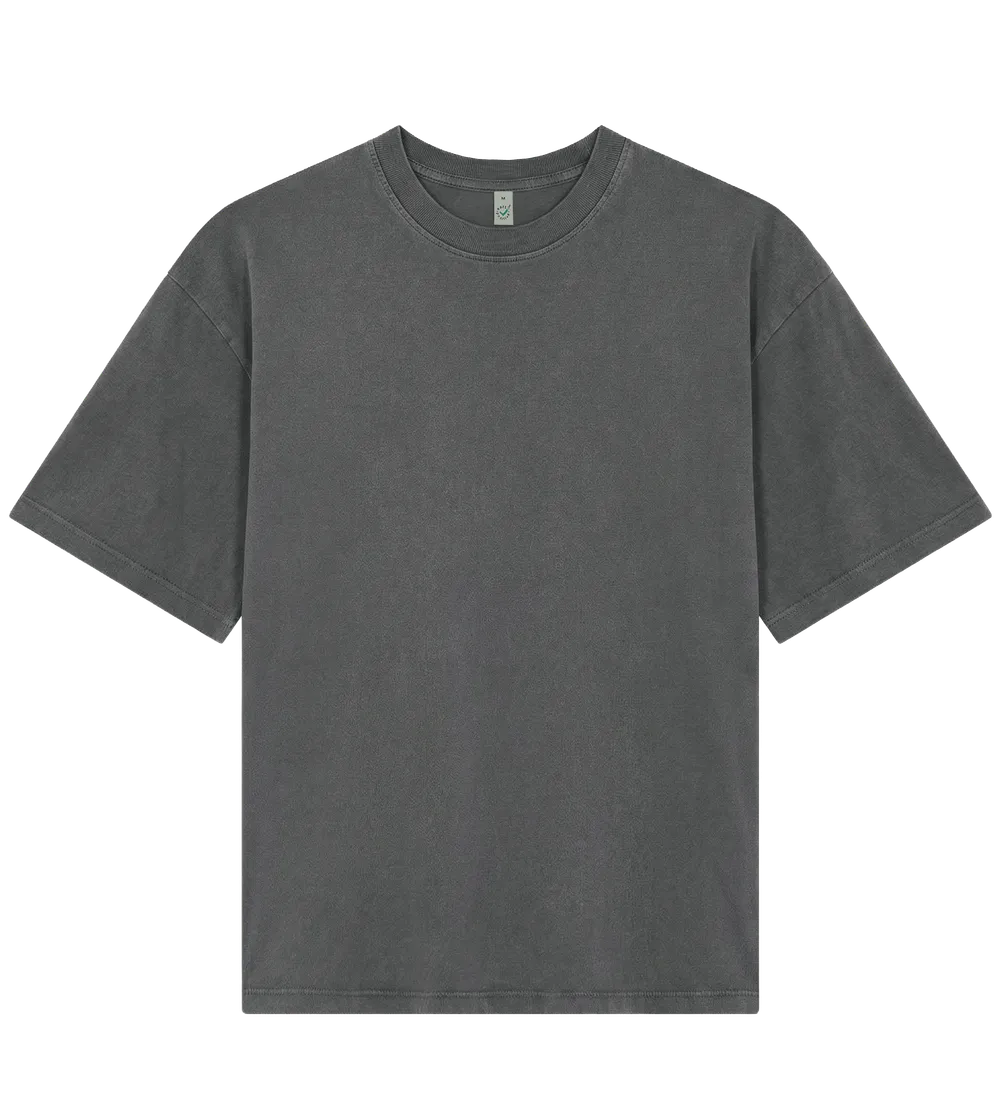 EP50-SGY4 - Heavy Boxy T-shirt - Stone Washed Grey