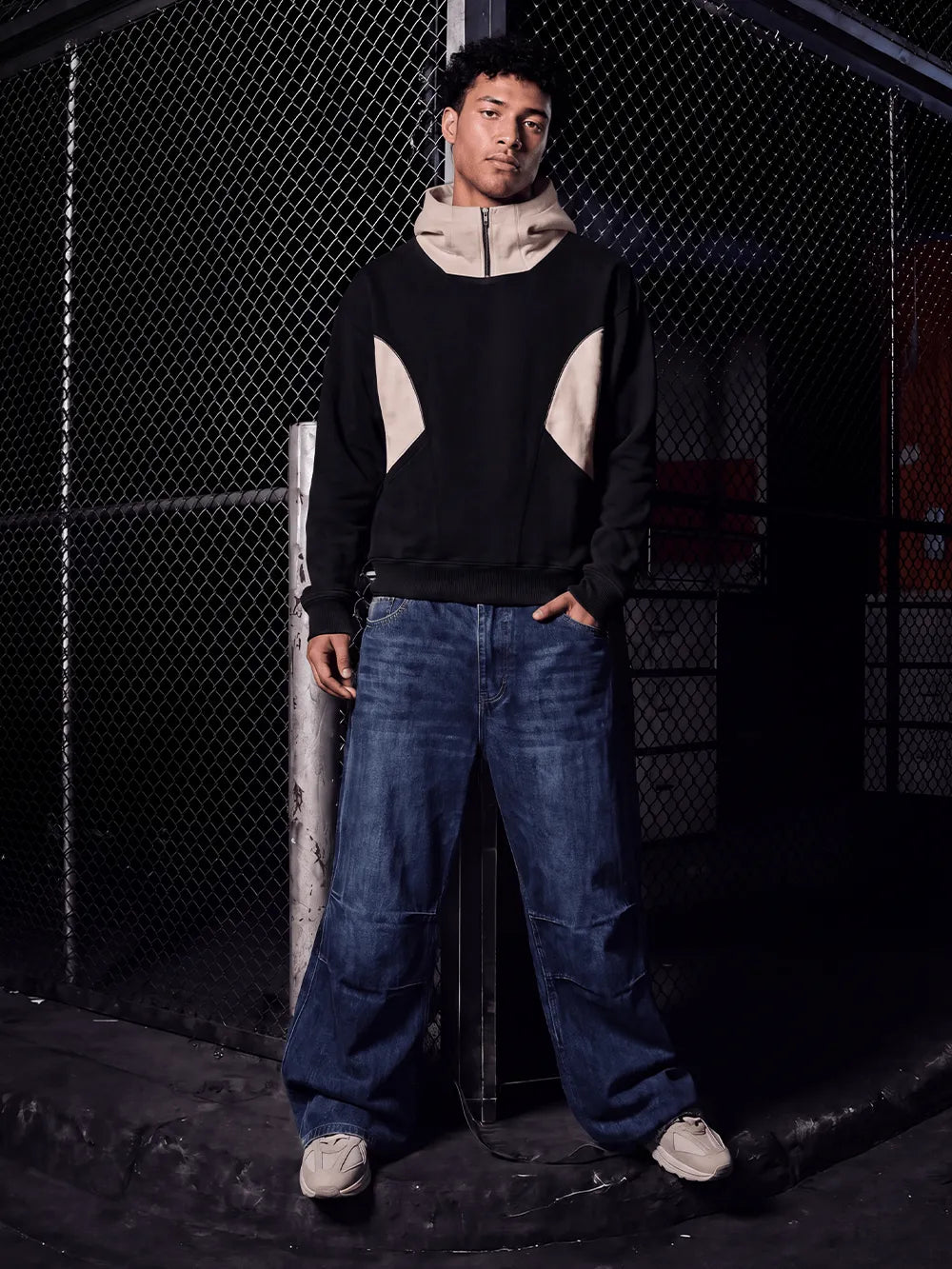 EP550 - Colour Panelled Hoodie