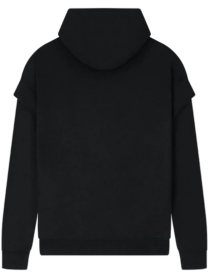 EP552-SUBL2 - Storm Flap Hoodie - Sueded Black
