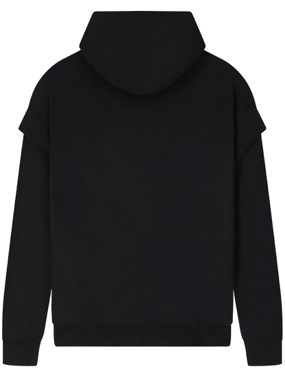 EP552-SUBL3 - Storm Flap Hoodie - Sueded Black