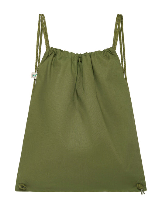 Earth Positive® Drawstring Bag - Khaki Green - One Size
