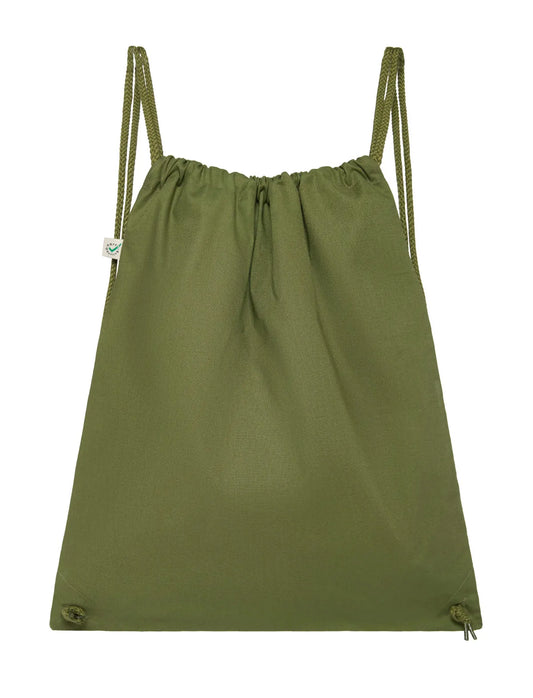 EP76-KH - Earth Positive® Drawstring Bag - Khaki Green