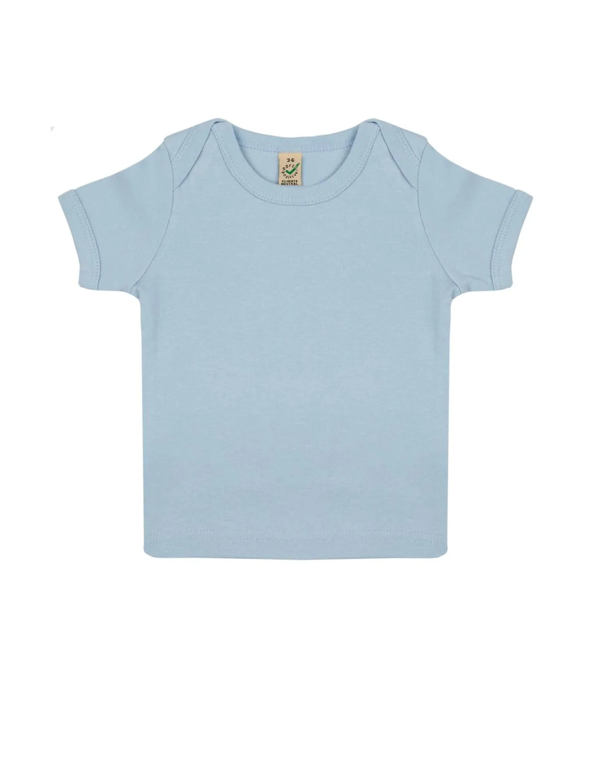 EPB01-SB2 - Earth Positive® Baby Lap T-shirt - Soft Blue