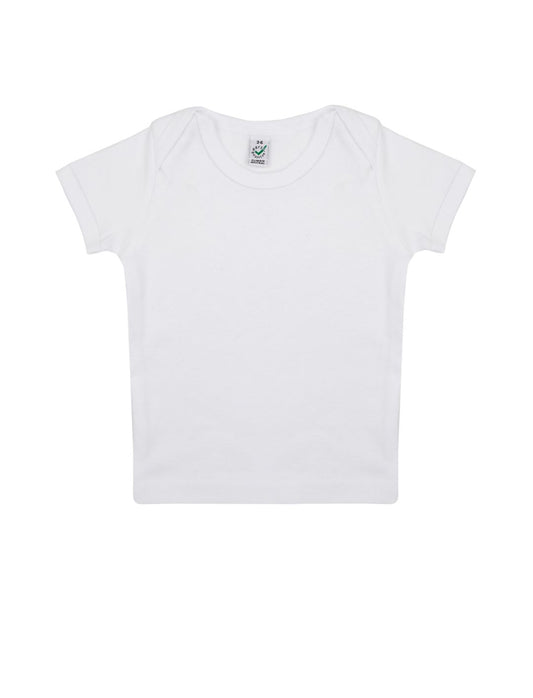 Earth Positive® Baby Lap T-shirt - White - 0-3 Months
