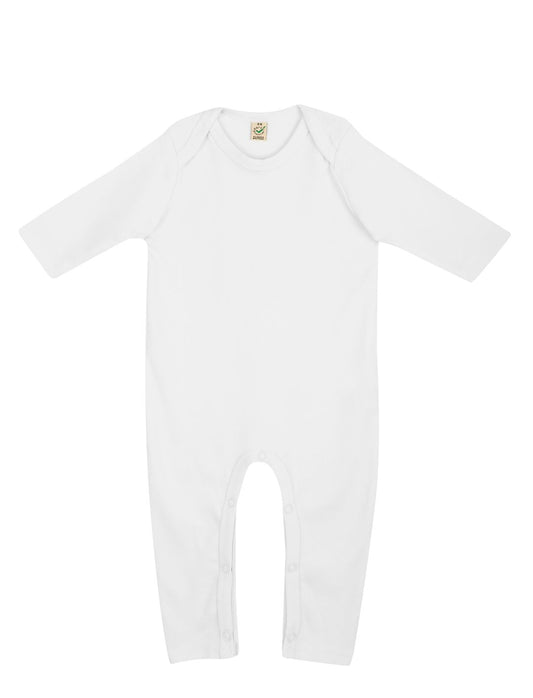 Earth Positive® Baby Jumpsuit - White - 3-6 Months