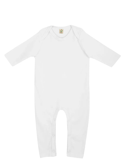 EPB03-WH0 - Earth Positive® Baby Jumpsuit - White