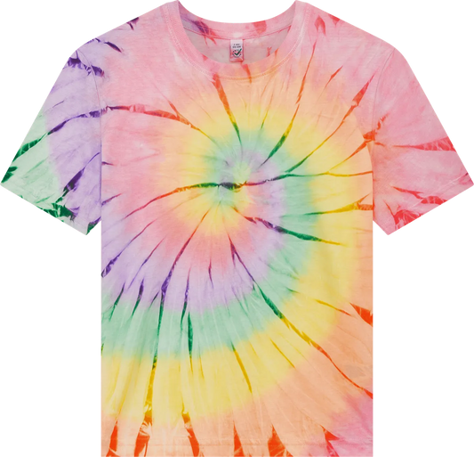 EPJ01-TD5 - Earth Positive® Children's T-shirt - Tie Dye Rainbow