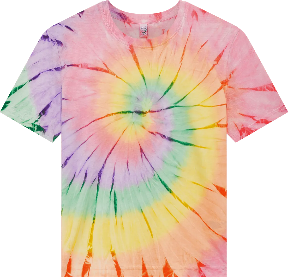 EPJ01-TD2 - Earth Positive® Children's T-shirt - Tie Dye Rainbow